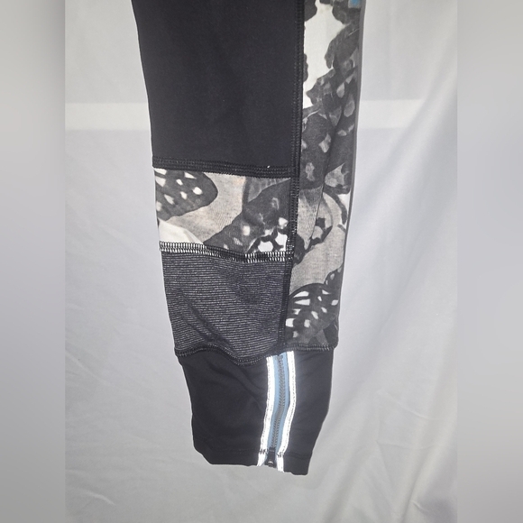 Lululemon Butterfly Angel Wing Run The World 7/8 Leggings Exploded So Fly Size 6 - Picture 4 of 8